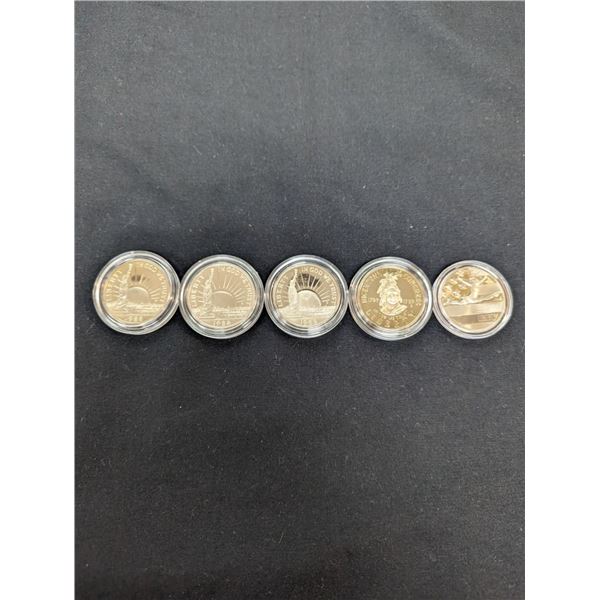 Lot of Five (5ct) Commemorative Half Dollar Proofs.