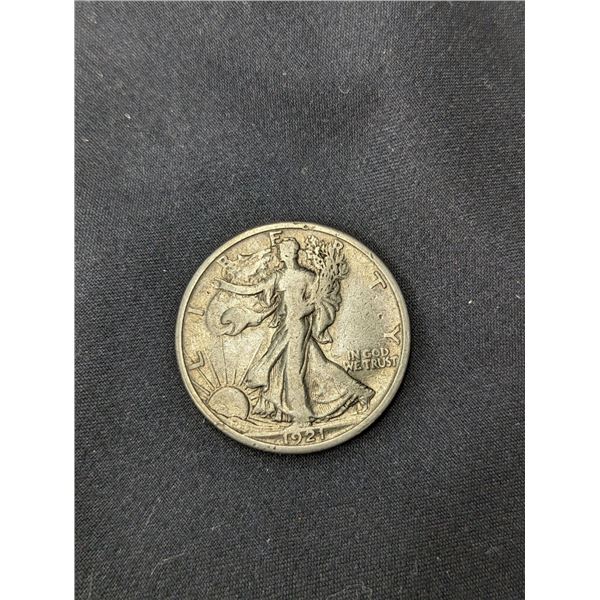 1921-S Walking Liberty Half Dollar VF KEY DATE!