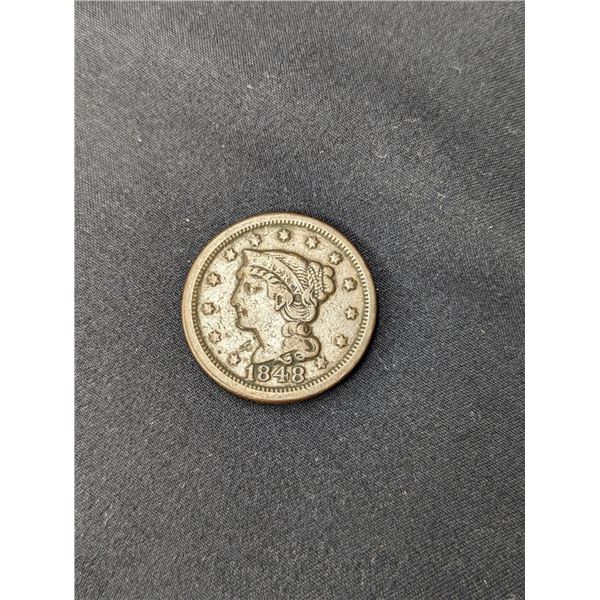 1848 Braided Hair Large Cent