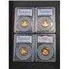 Image 1 : 2009 S Proof Four Coin Lincoln Cent Commemorative Set PCGS MS67 DCAM Red