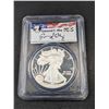 Image 1 : 2015 W US Sliver Eagle Dollar PCGS PR70 DCAM FS Moy Signed