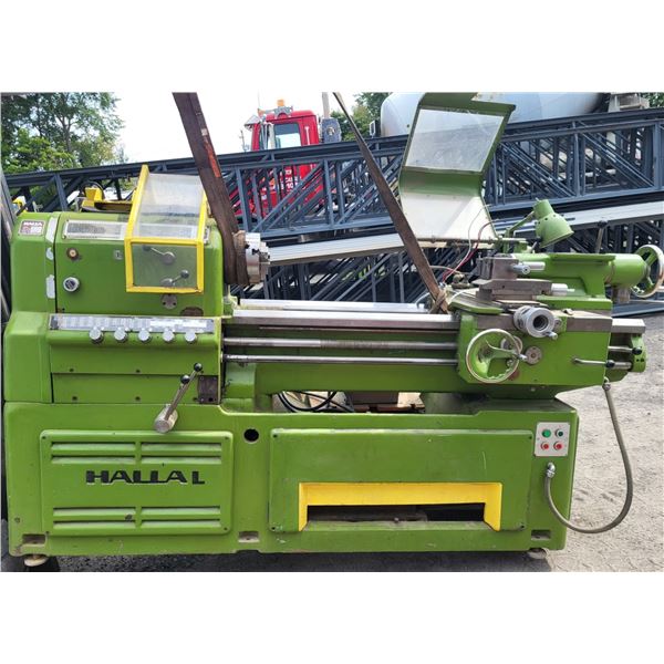 HYUNDAI HALLAL Lathe 16" x 48" with Safety , Bore 3" , 10" 4 jaw Chuck / 8" 3 jaw Chuck , Steady Res