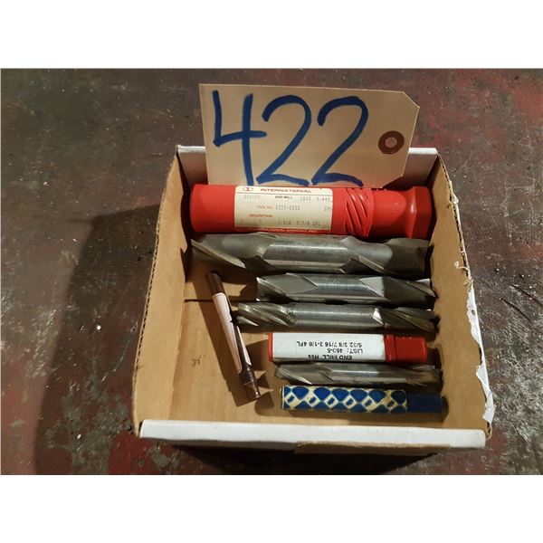 Lot(8) of assorted Double End Mill