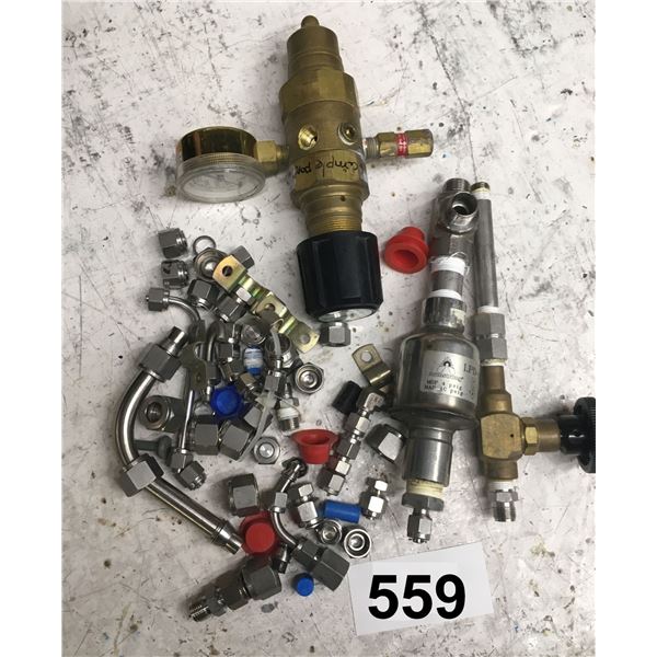 Pneumatique Stainless et brass  avec Régulateur Praxair 4123331-350