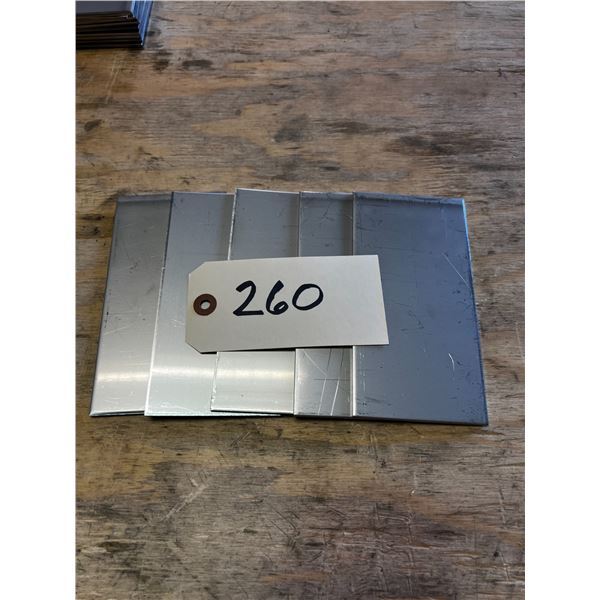 PLAQUE INOX 304  = ,125 X 3 X 6 / LOT DE 5