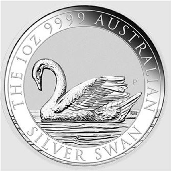 SILVER SWAN-2017 1-OZ PURE SILVER COIN IN