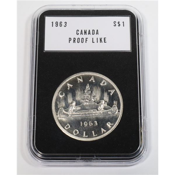 1963 CANADA SILVER DOLLAR PROOF LIKE