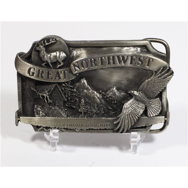 GREAT NORTHWEST ANTIQUE BELT BUCKLE. 1983