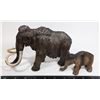 WOOLY MAMMOTH WITH BABY DIORAMA, WITH MED SIZE