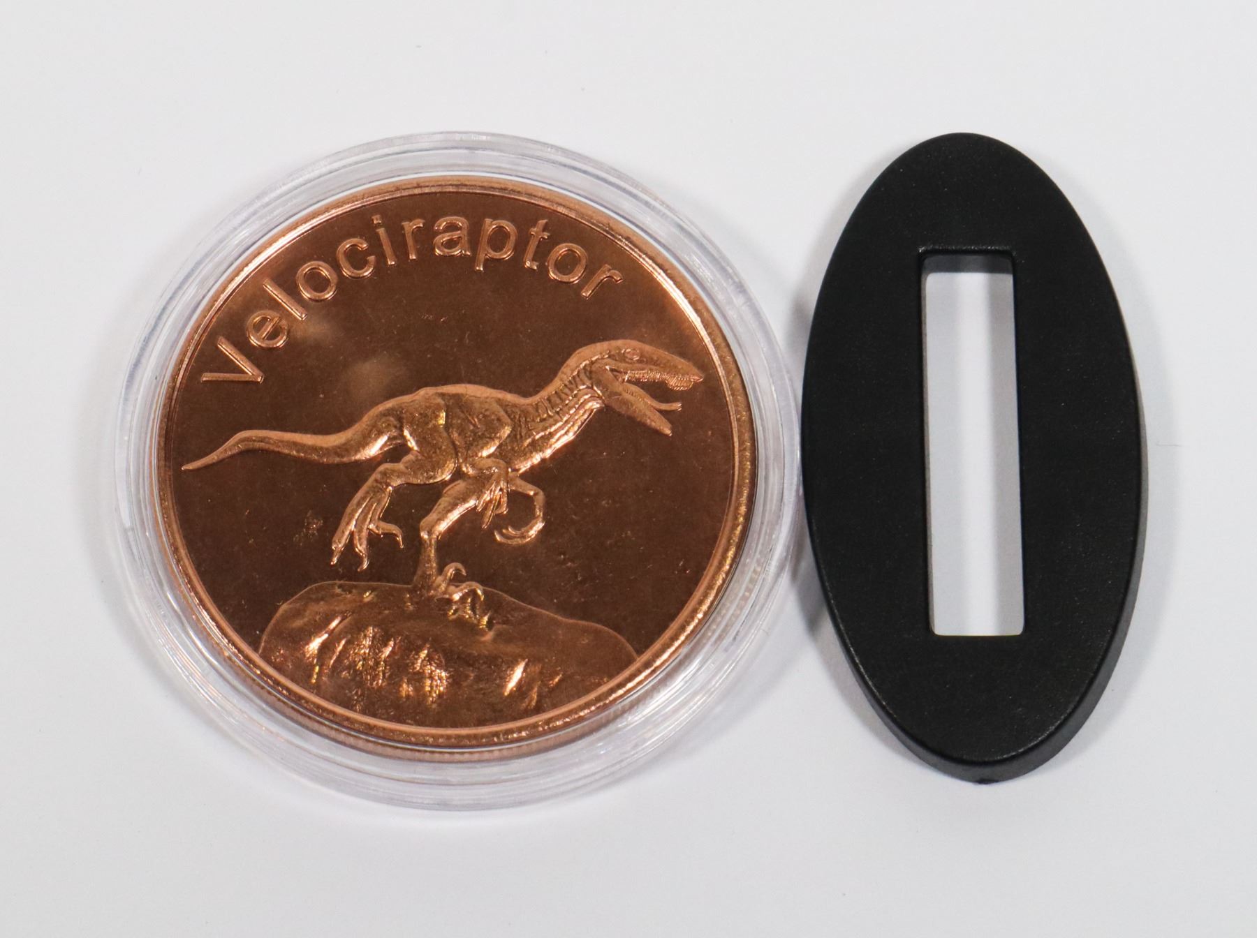 Copper Raptor 1-OZ FINE COPPER VELOCIRAPTOR ROUND IN CAPSULE