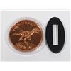 Image 1 : 1-OZ FINE COPPER VELOCIRAPTOR ROUND IN CAPSULE