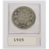 Image 1 : 1905 CANADA 25 CENT COIN (92.5% SILVER)