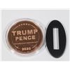 Image 3 : 1-OZ FINE COPPER TRUMP THEME ROUND DRAIN THE