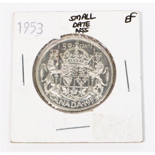 1953 CANADA HALF DOLLAR (EF)