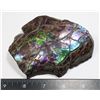 Image 3 : LARGE 5" X 4" AMMOLITE GEM STONE WITH BLUE, PURPLE
