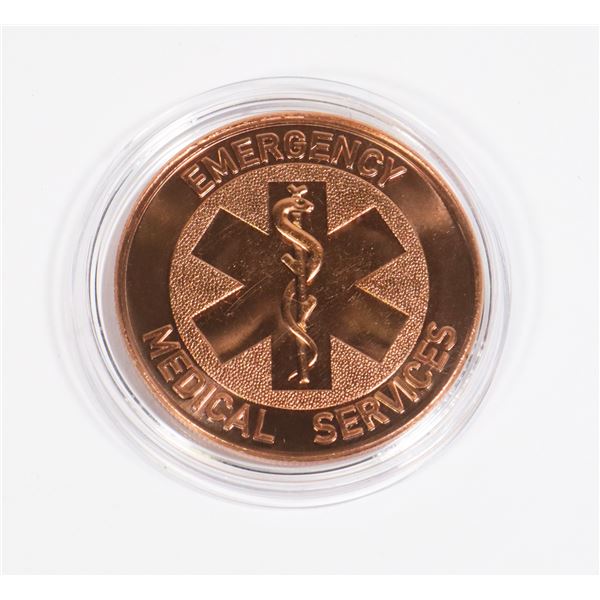 1-OZ COPPER MEDICAL SERVICES ROUND