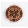 Image 1 : 1-OZ COPPER MEDICAL SERVICES ROUND