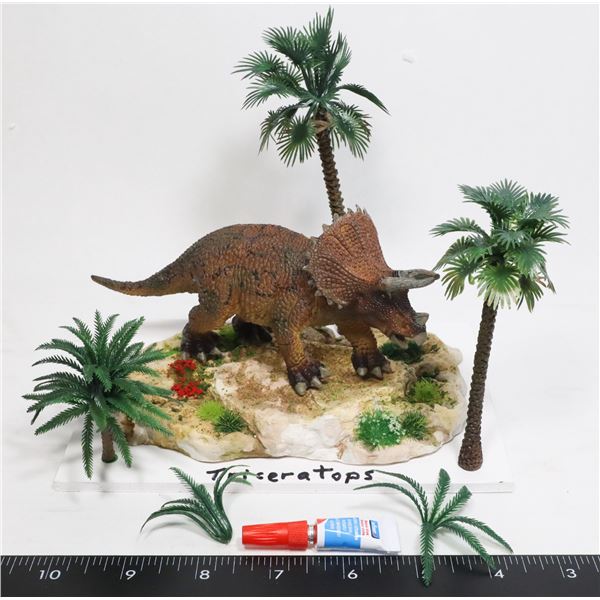 TRICERATOPS DIORAMA SOME ASSEMBLY REQUIRED