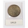 Image 1 : 1913 CANADA 25 CENT COIN (92.5% SILVER)