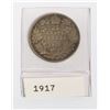 Image 1 : 1917 CANADA 25 CENT COIN (92.5% SILVER)