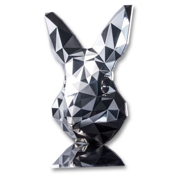 2-OZ 2023 SOUTH KOREAN LOW POLY RABBIT SILVER