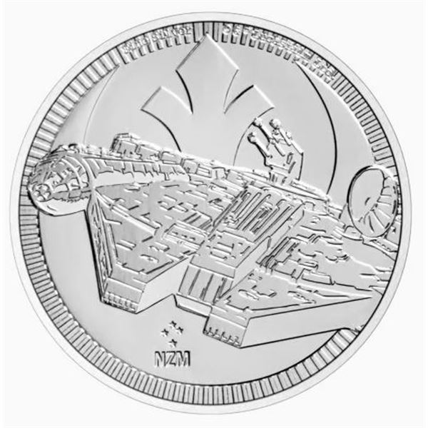 1-OZ 2021 STAR WARS: MILLENNIUM FALCON SILVER COIN