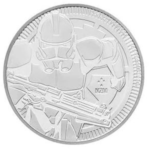 1-OZ 2019 STAR WARS: CLONE TROOPER SILVER COIN