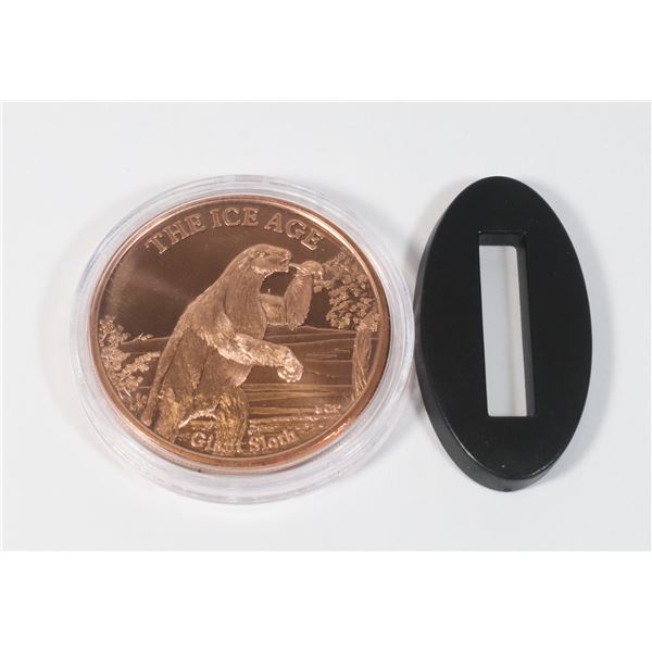 1-OZ FINE COPPER ROUND -ICE AGE SERIES- GIANT