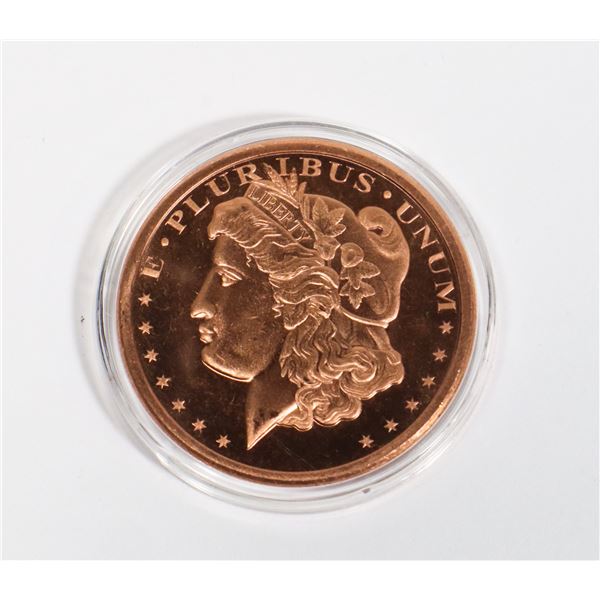 1-OZ MORGAN COPPER ROUND IN CAPSULE