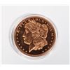 Image 1 : 1-OZ MORGAN COPPER ROUND IN CAPSULE