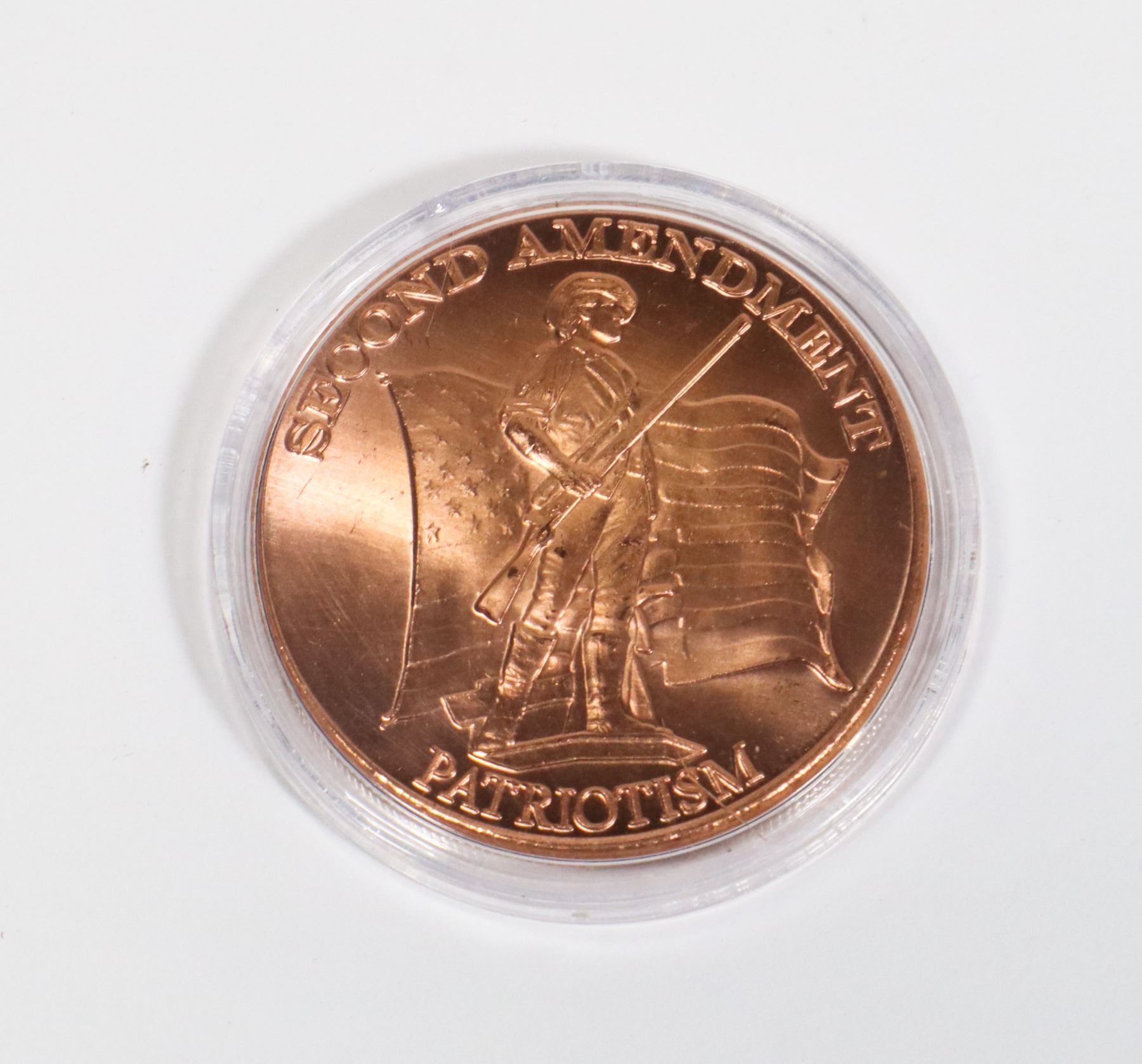 1-OZ PATRIOT COPPER ROUND IN CAPSULE