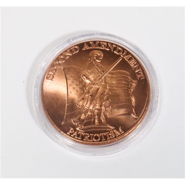 1-OZ PATRIOT COPPER ROUND IN CAPSULE