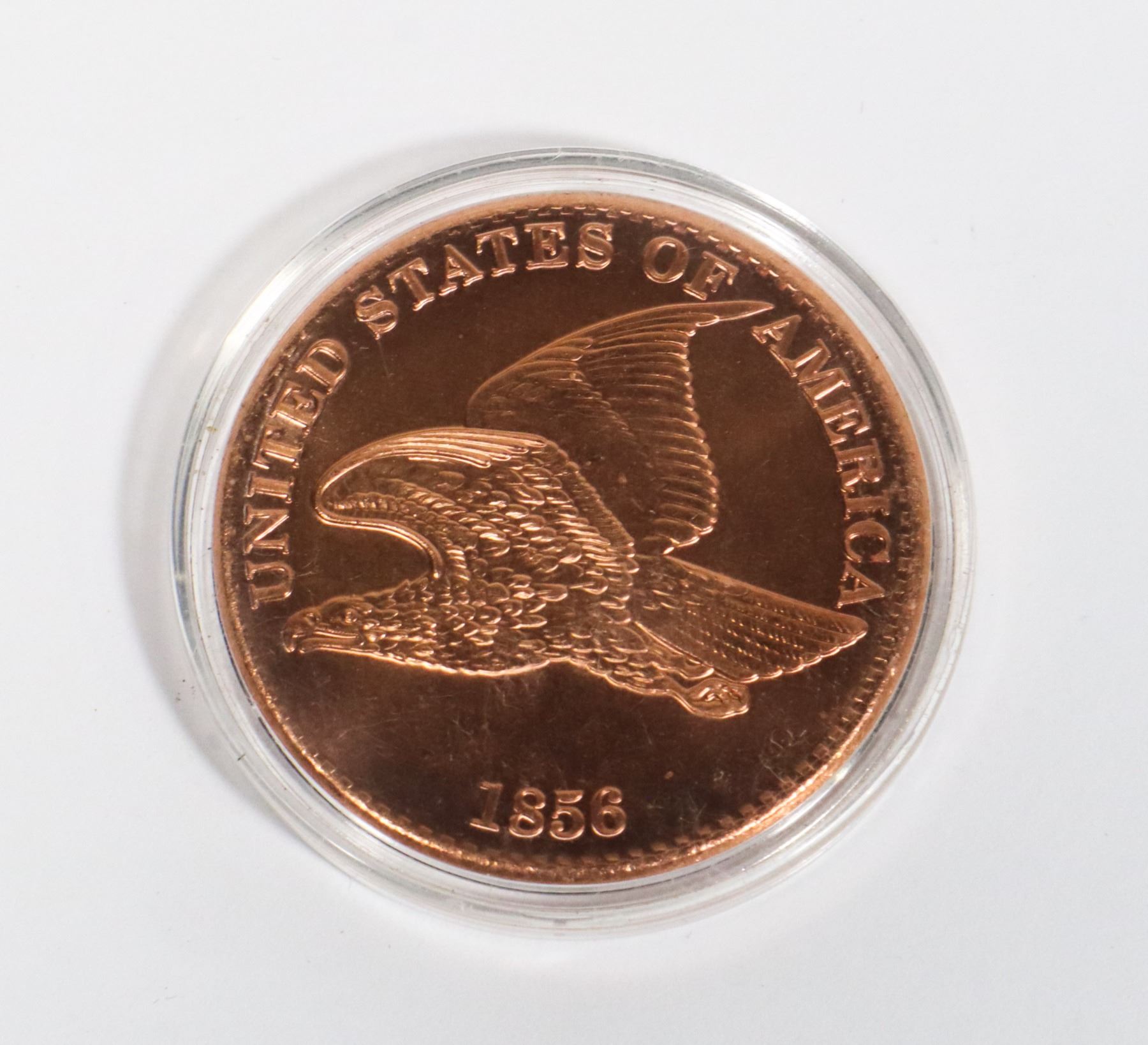 1-OZ FLYING EAGLE COPPER ROUND IN CAPSULE