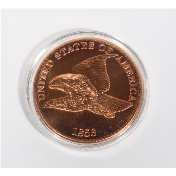 1-OZ FLYING EAGLE COPPER ROUND IN CAPSULE