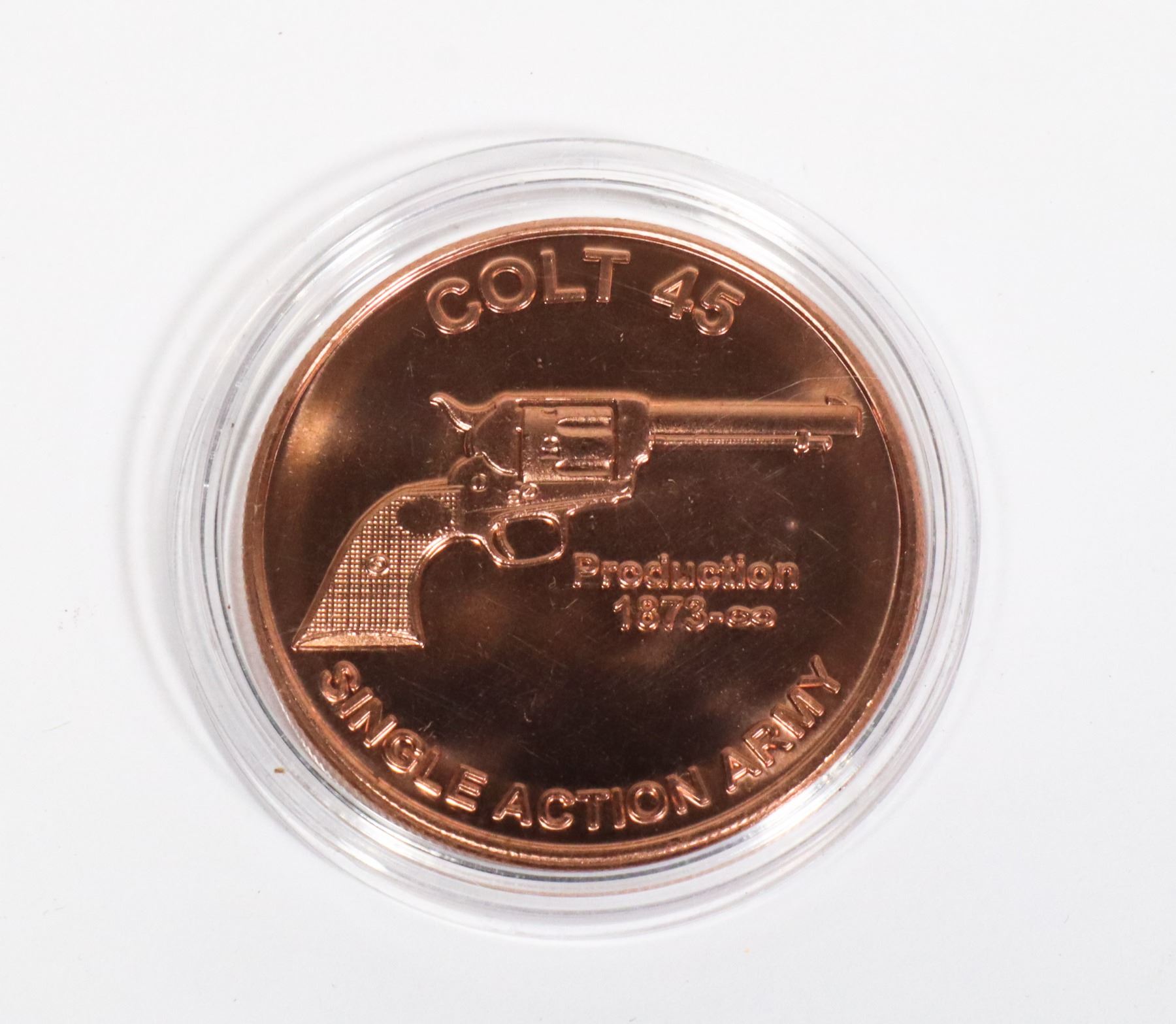 1-OZ COLT 45 COPPER ROUND IN CAPSULE