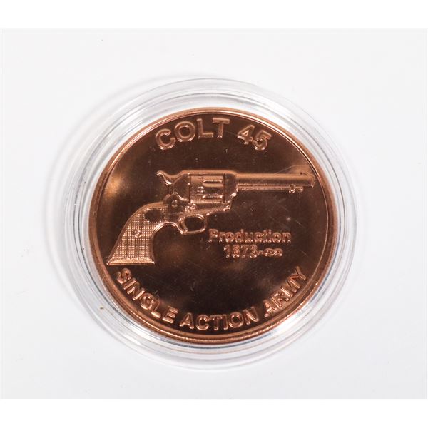 1-OZ COLT 45 COPPER ROUND IN CAPSULE