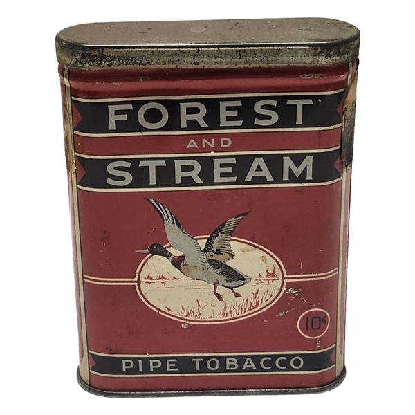 Early Forest And Stream Pipe Tobacco Pocket Tin
