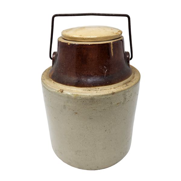 Early Stoneware Jug With Lid Test Site