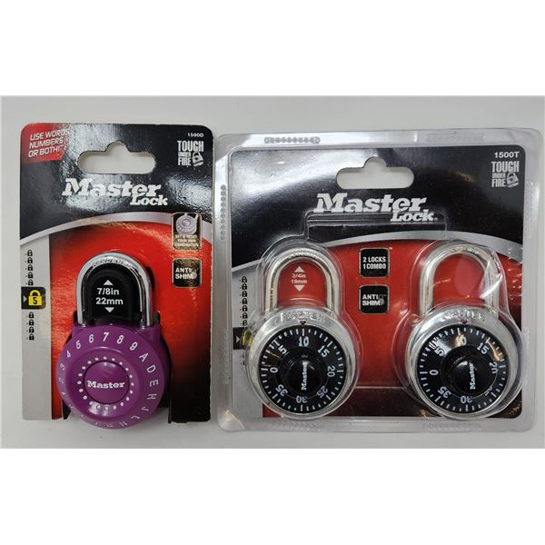 Master Lock 2 Locks/1 Combo (3/4