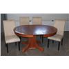 Image 1 : ROUND WOOD DINING ROOM TABLE WITH CHAIRS
