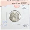 Image 1 : 1966 CANADIAN SILVER DIME (80% SILVER)