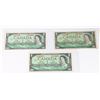 Image 1 : THREE 1967 $1 BILLS LP0414521, LP3600400 &LP971909