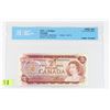 Image 1 : 1974 CANADIAN 2 DOLLAR BANK NOTE GRADED UNC-64