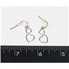 Image 1 : SILVER TONE HEART DROP EARRINGS