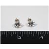 Image 1 : SILVER TONE RHINESTONE STUD EARRINGS