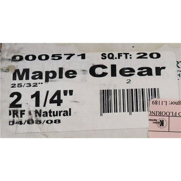 3 BOXES OF HARDWOOD FLOORING