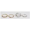 Image 1 : 2 NEW SETS OF RINGS 1 SET CUFF RINGS HEART THEME.