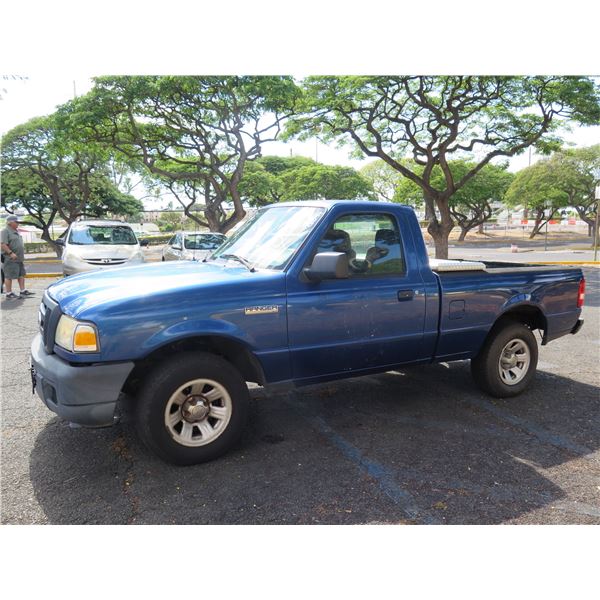 2007 Ford Ranger Pick-Up Truck 27271 Miles  VIN: 1FTYR10D97PA88419 (Starts & Runs See Video)