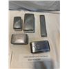 Image 1 : 5 pc chrome plated toiletries set made in England