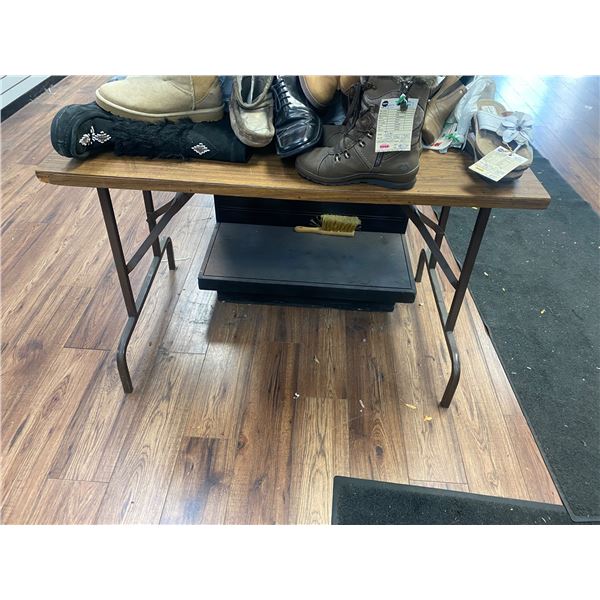 Folding table  Pick up Tuesday 2-3pm 1627 Ellis Street Kelowna bring your own help and tools if need